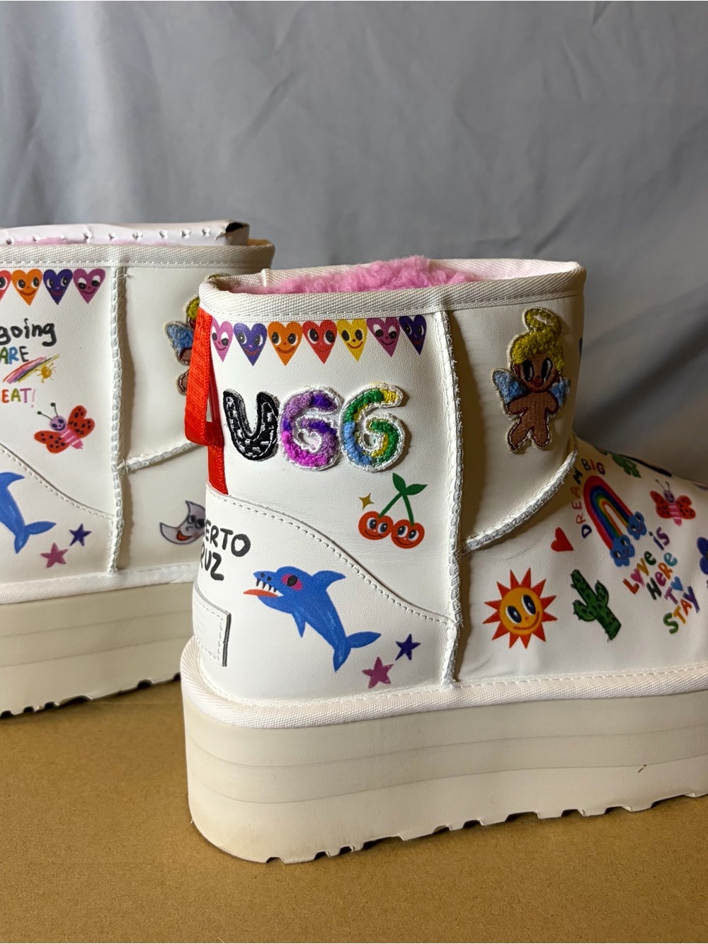 UGG Women’s Platform Pop Sketch Boots - Picture 4 of 10